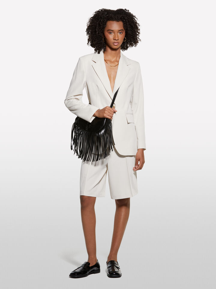 Beige regular fit blazer - women's blazers - Beige | Sisley image number 1